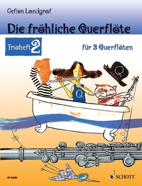 Vorderes Coverbild Die fröhliche Querflöte Trioheft 2