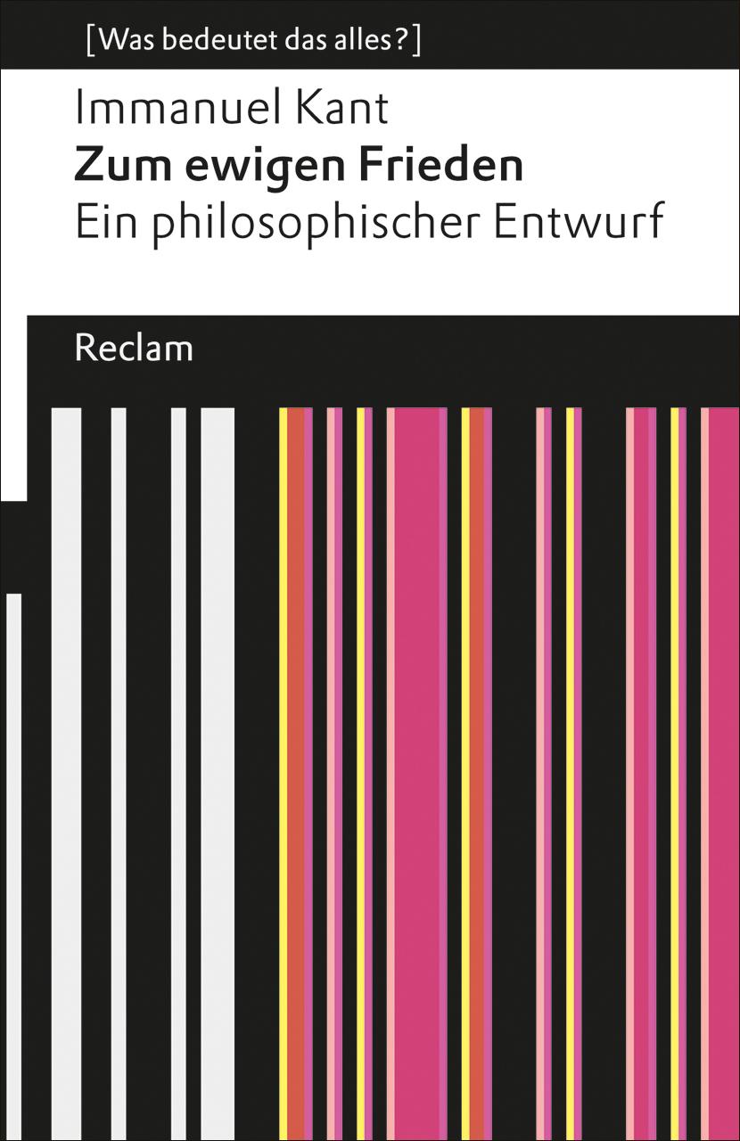 Vorderes Coverbild Zum ewigen Frieden