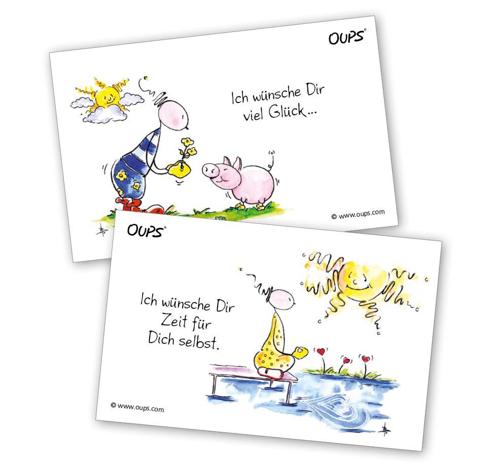 Beispielinhalt (Bild) Oups Kärtchenbox - Ich wünsche Dir ...