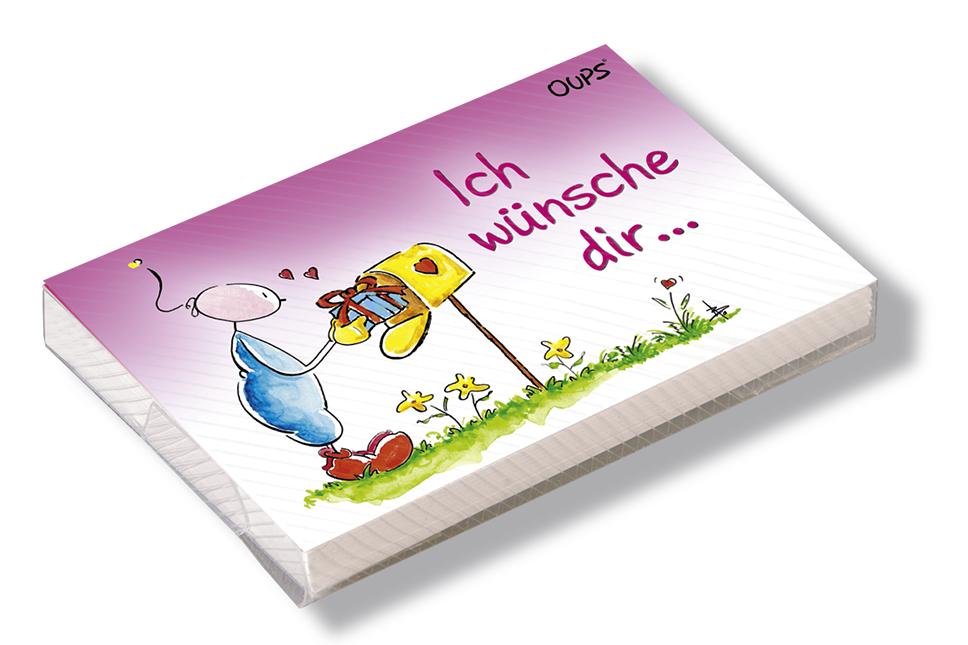 Vorderes Coverbild Oups Kärtchenbox - Ich wünsche Dir ...