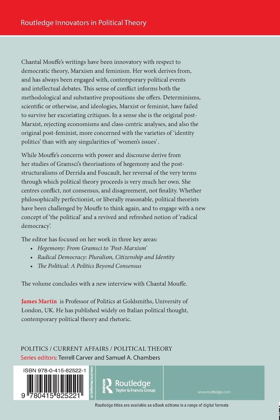 Rückseitencover Chantal Mouffe