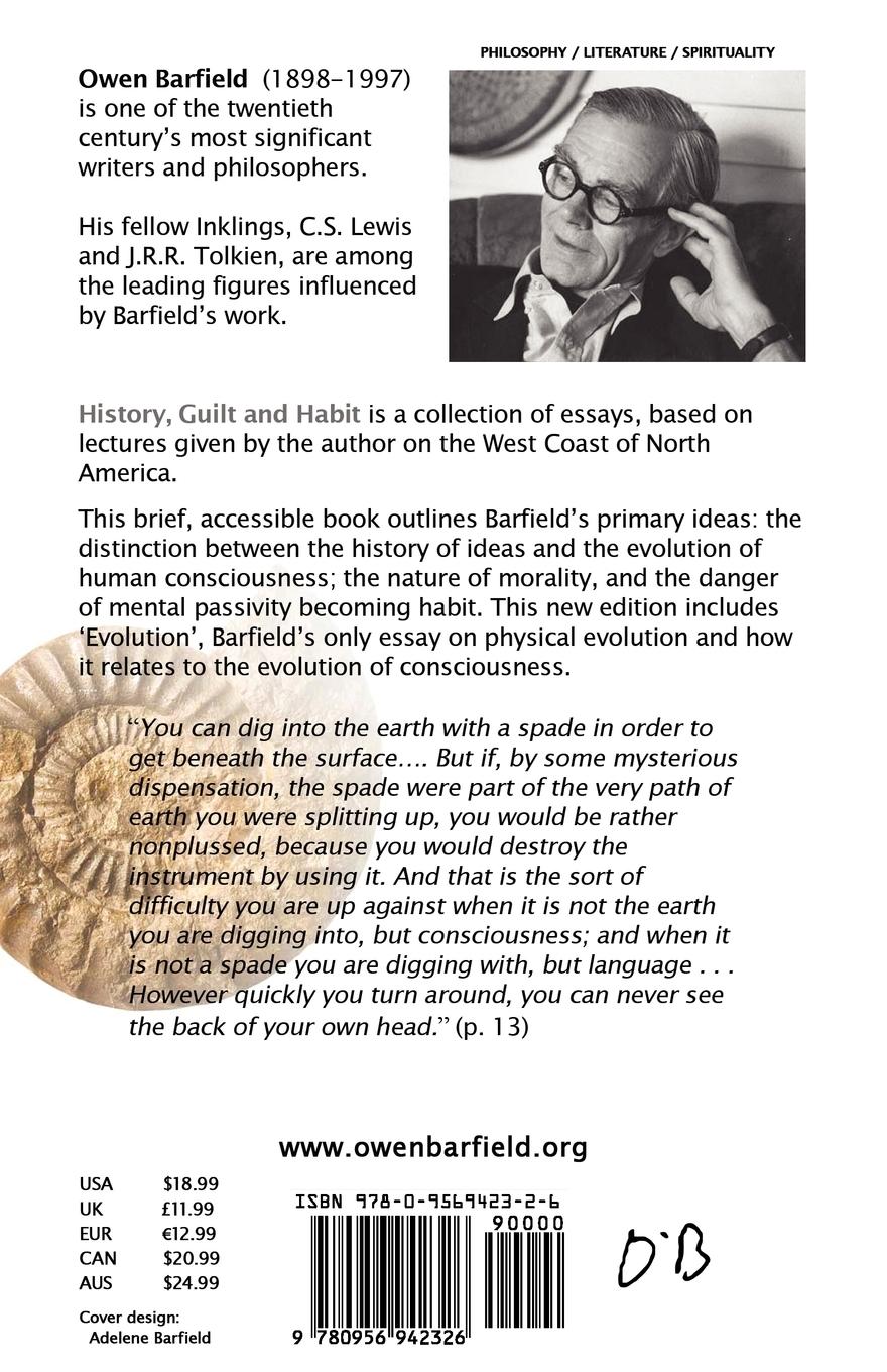 Rückseitencover History, Guilt and Habit