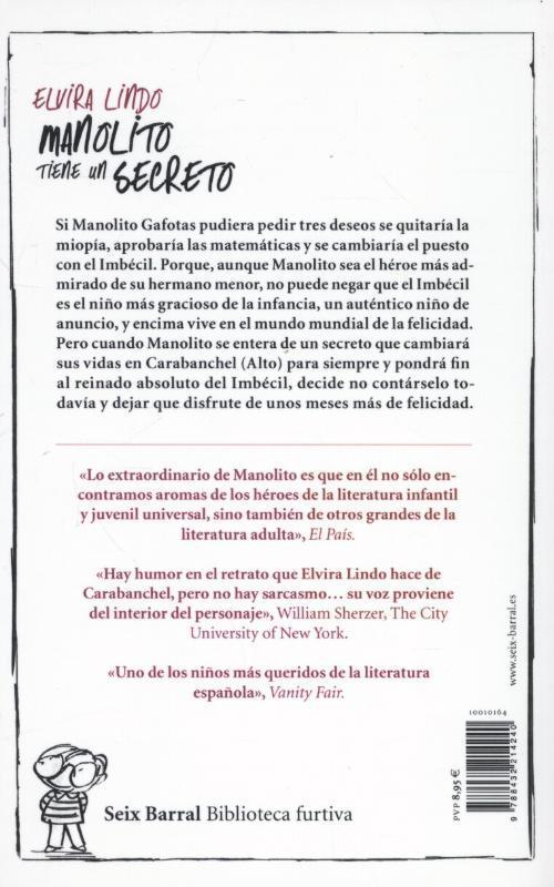 Rückseitencover Manolito tiene un secreto