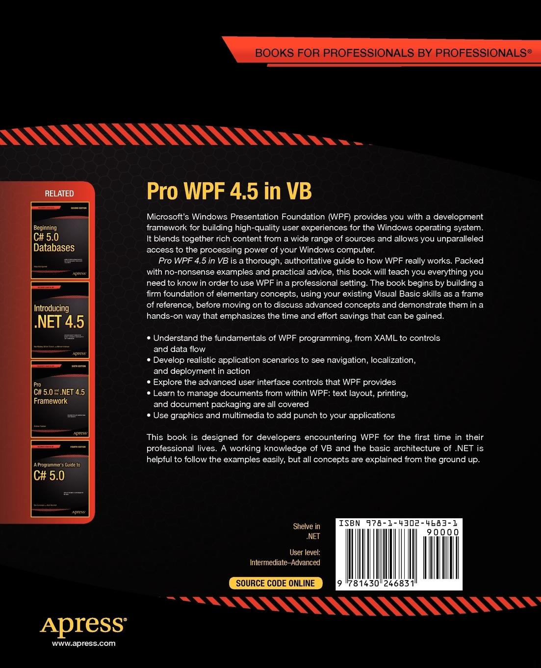 Rückseitencover Pro Wpf 4.5 in VB