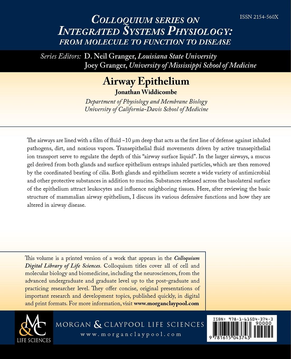 Rückseitencover Airway Epithelium