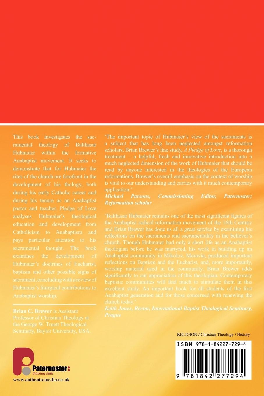 Rückseitencover A Pledge of Love