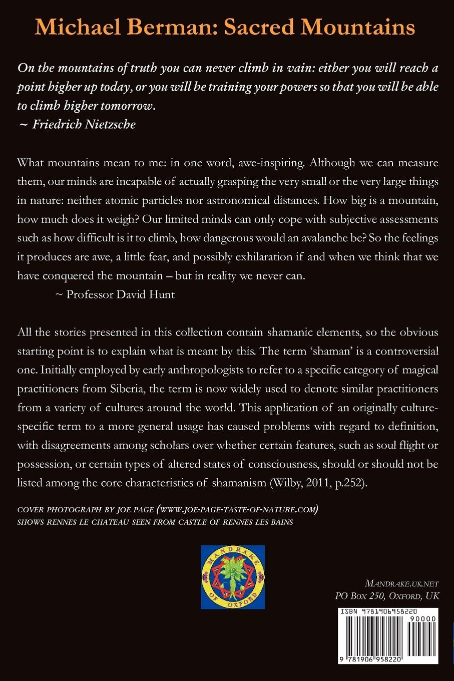 Rückseitencover Sacred Mountains