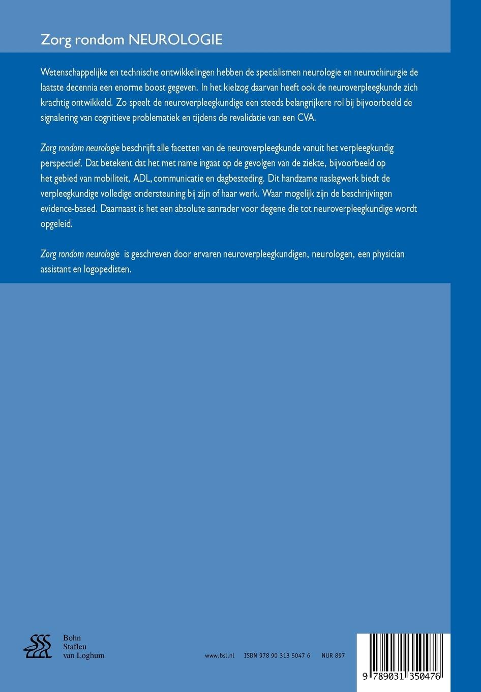 Rückseitencover Zorg Rondom Neurologie