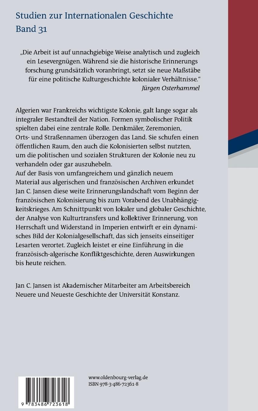 Rückseitencover Erobern und Erinnern