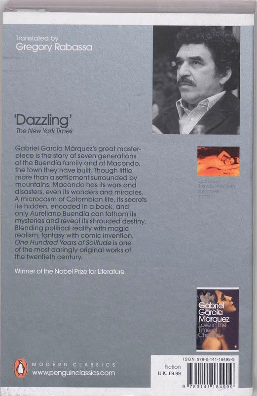 Rückseitencover One Hundred Years of Solitude