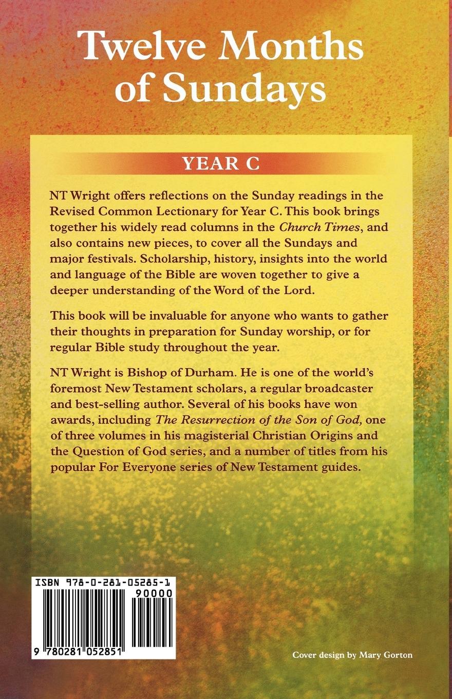Rückseitencover Twelve Months of Sundays Year C
