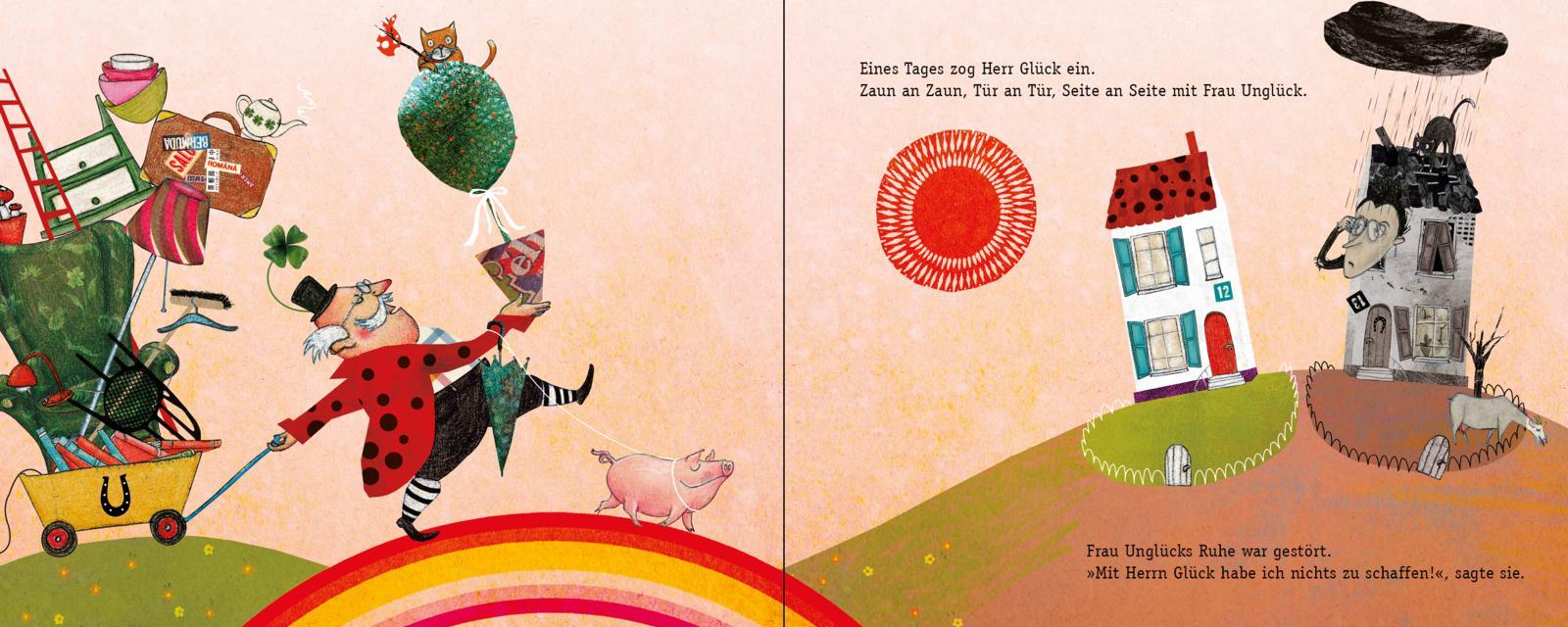 Beispielinhalt (Bild) Herr Glück und Frau Unglück
