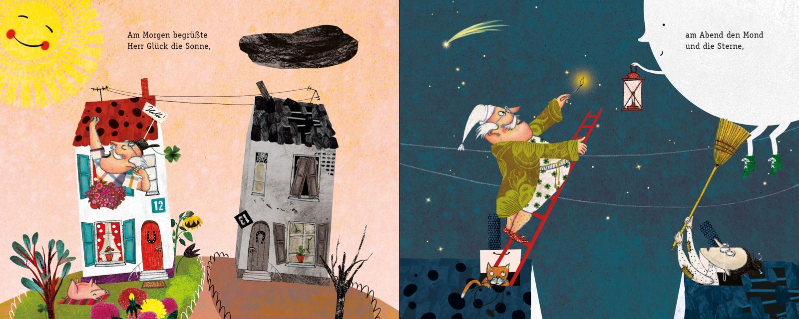 Beispielinhalt (Bild) Herr Glück und Frau Unglück