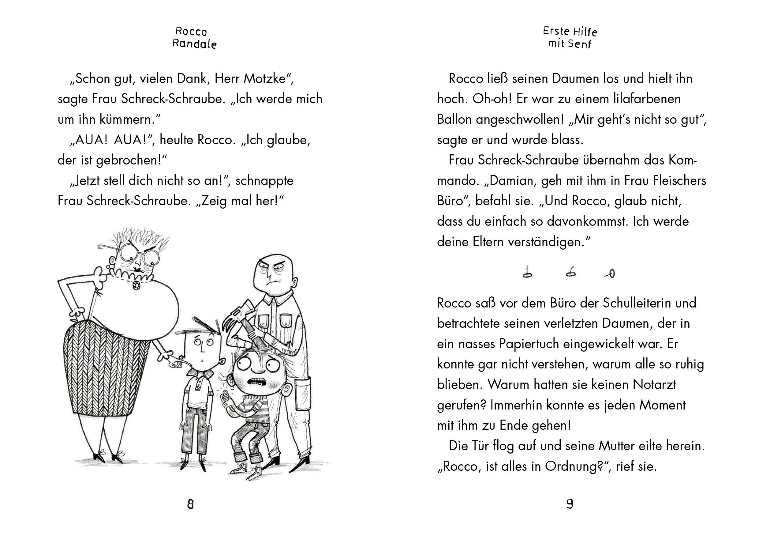 Beispielinhalt (Bild) Rocco Randale 09 - Erste Hilfe mit Senf