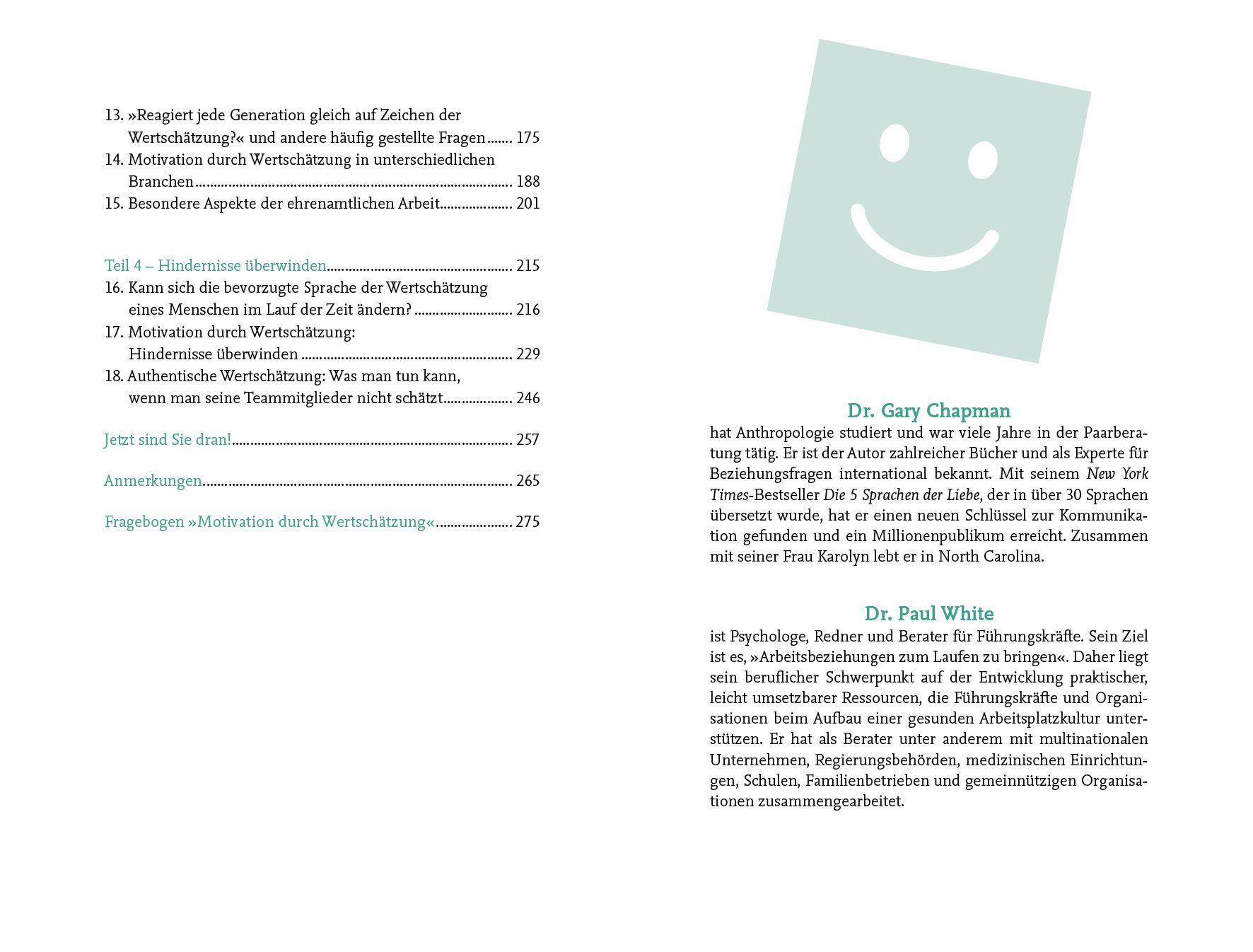 Beispielinhalt (Bild) Die fünf Sprachen der Mitarbeitermotivation