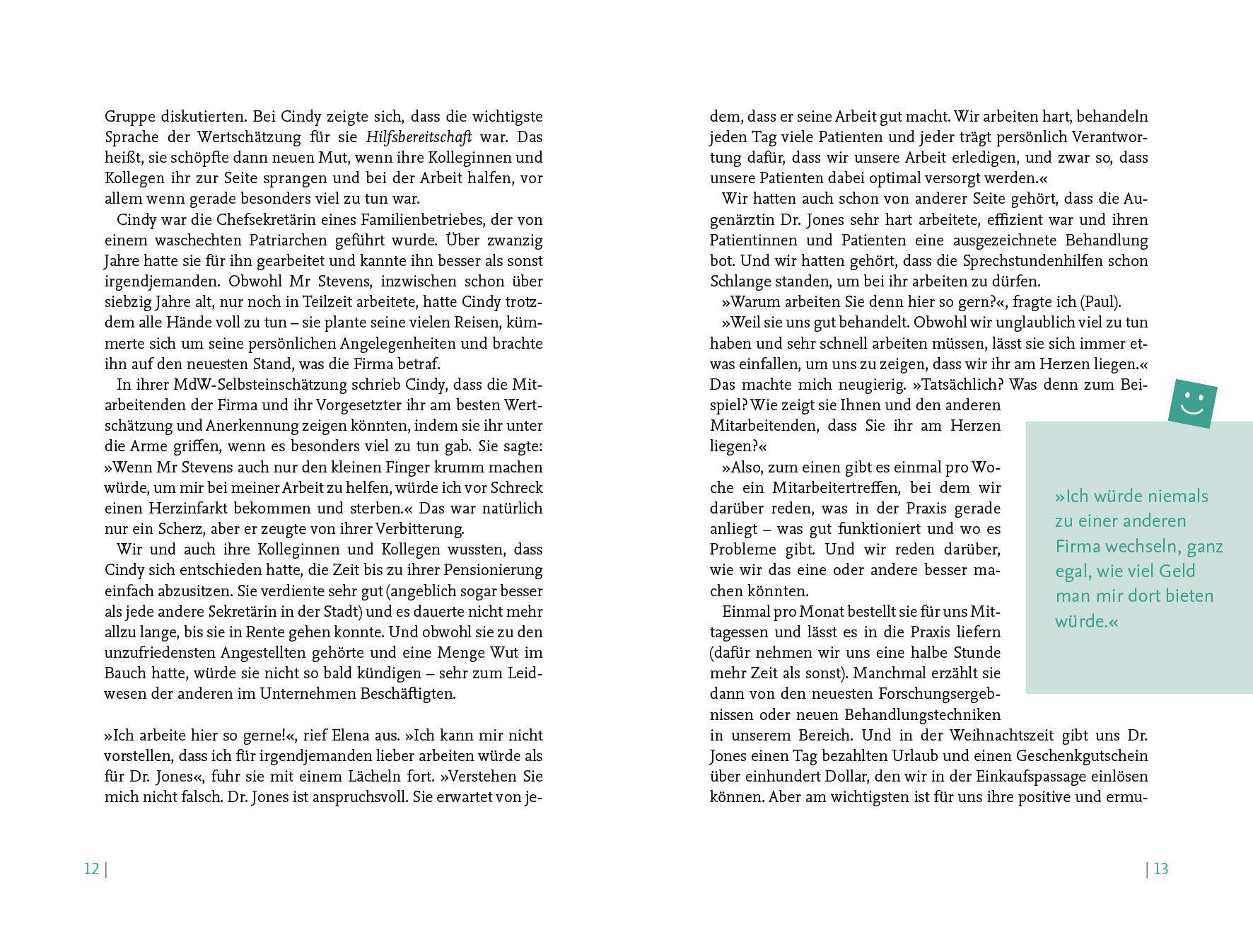 Beispielinhalt (Bild) Die fünf Sprachen der Mitarbeitermotivation