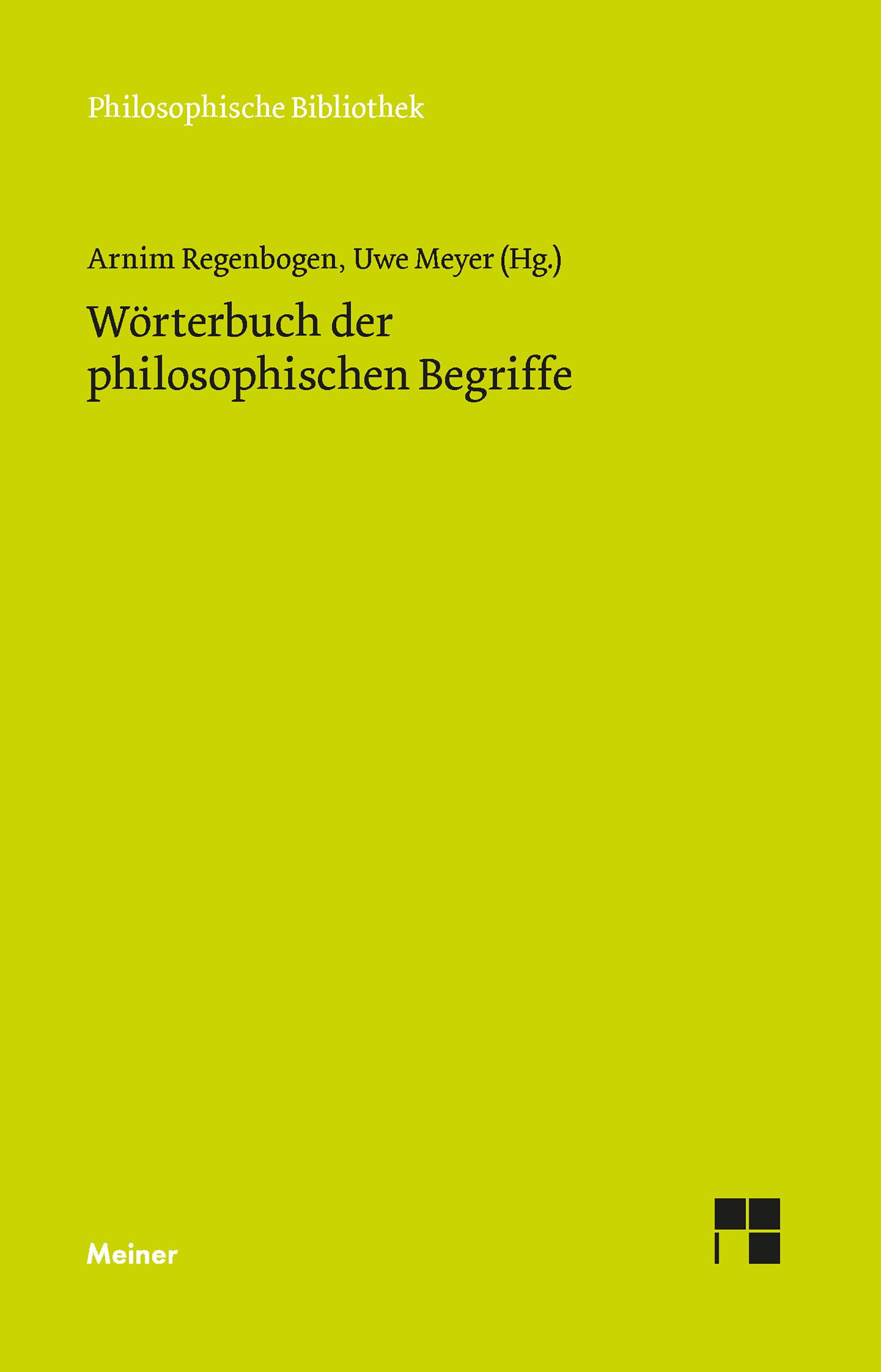 Vorderes Coverbild Wörterbuch der philosophischen Begriffe