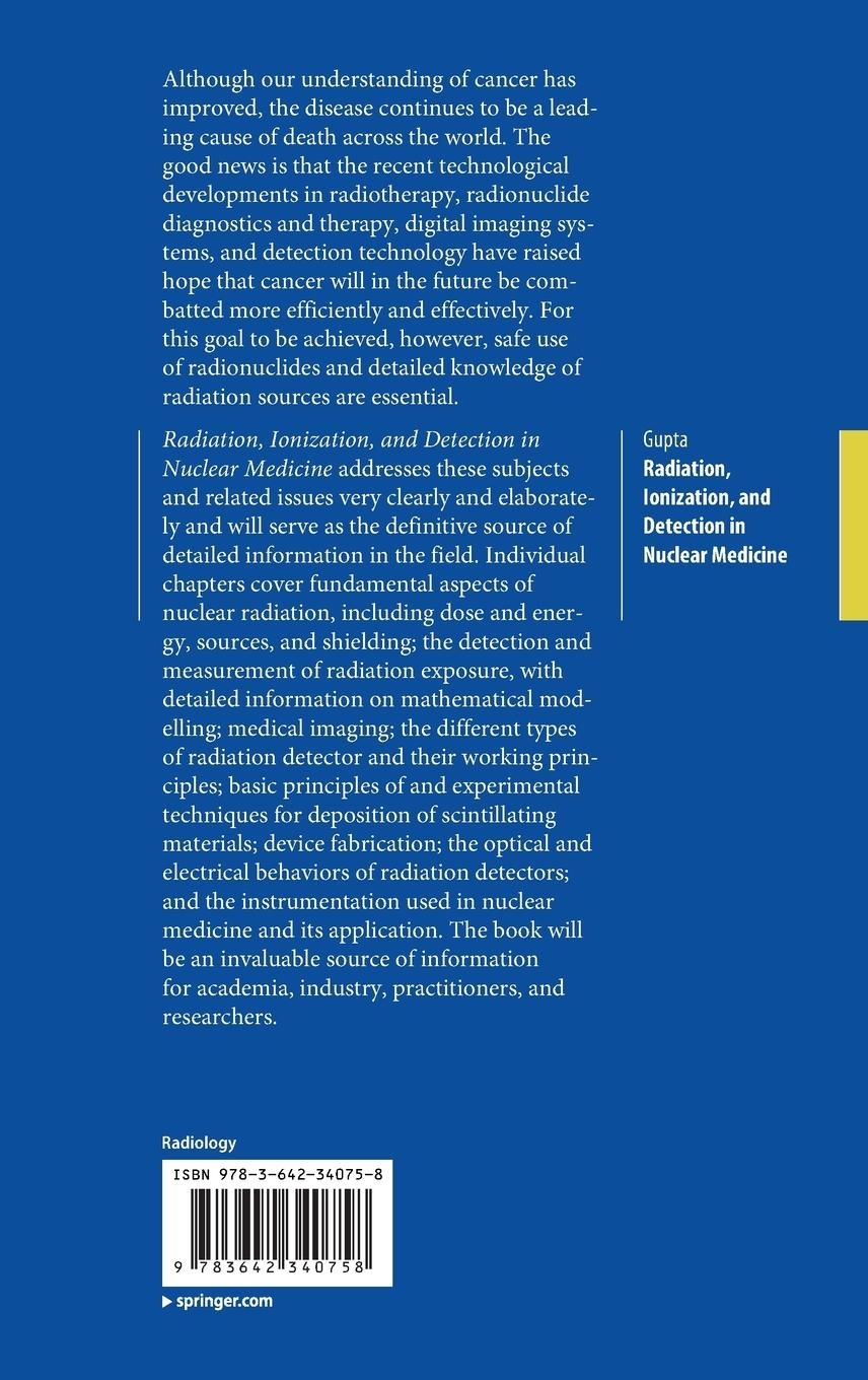 Rückseitencover Radiation, Ionization, and Detection in Nuclear Medicine