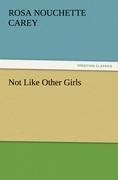 Vorderes Coverbild Not Like Other Girls