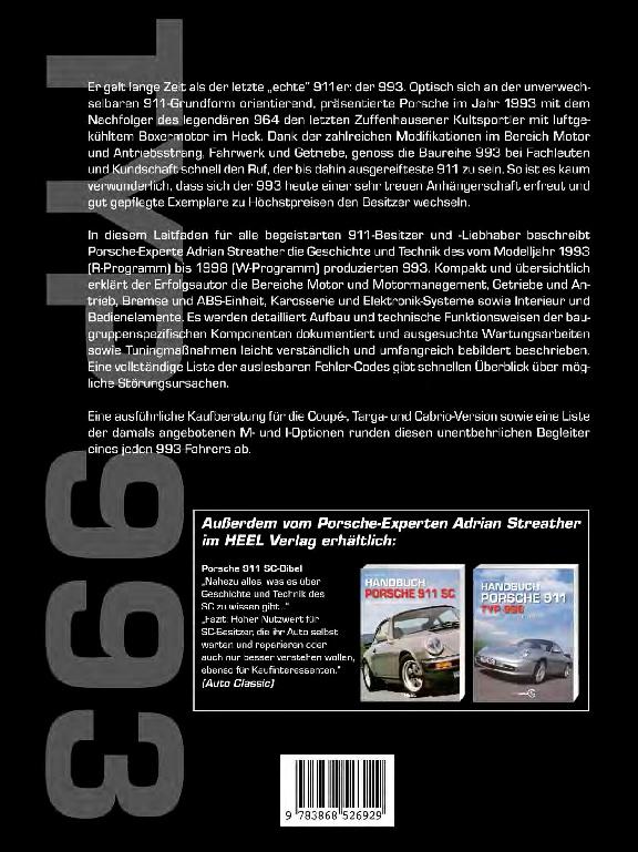 Rückseitencover Handbuch 911 Typ 993