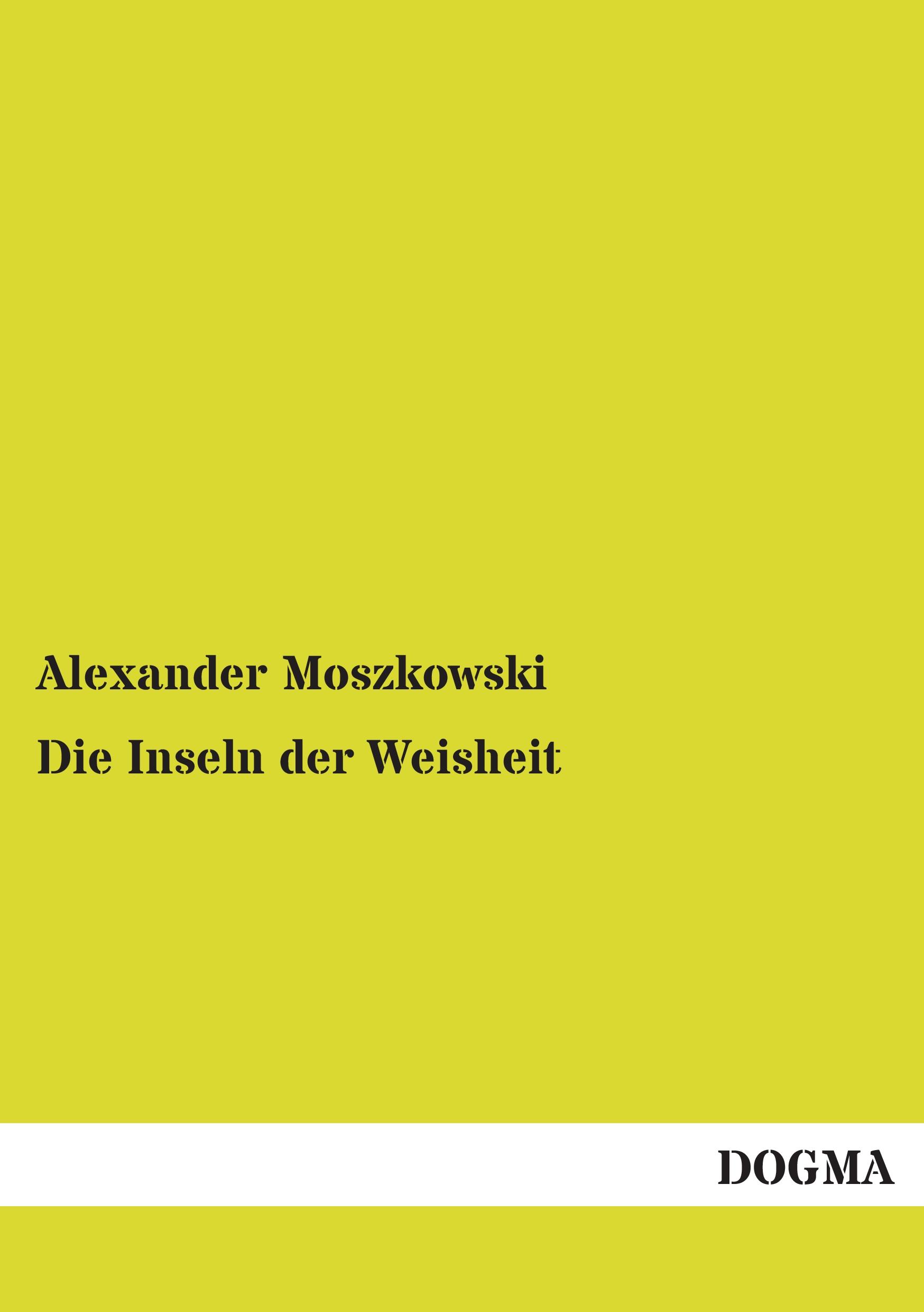 Vorderes Coverbild Die Inseln der Weisheit