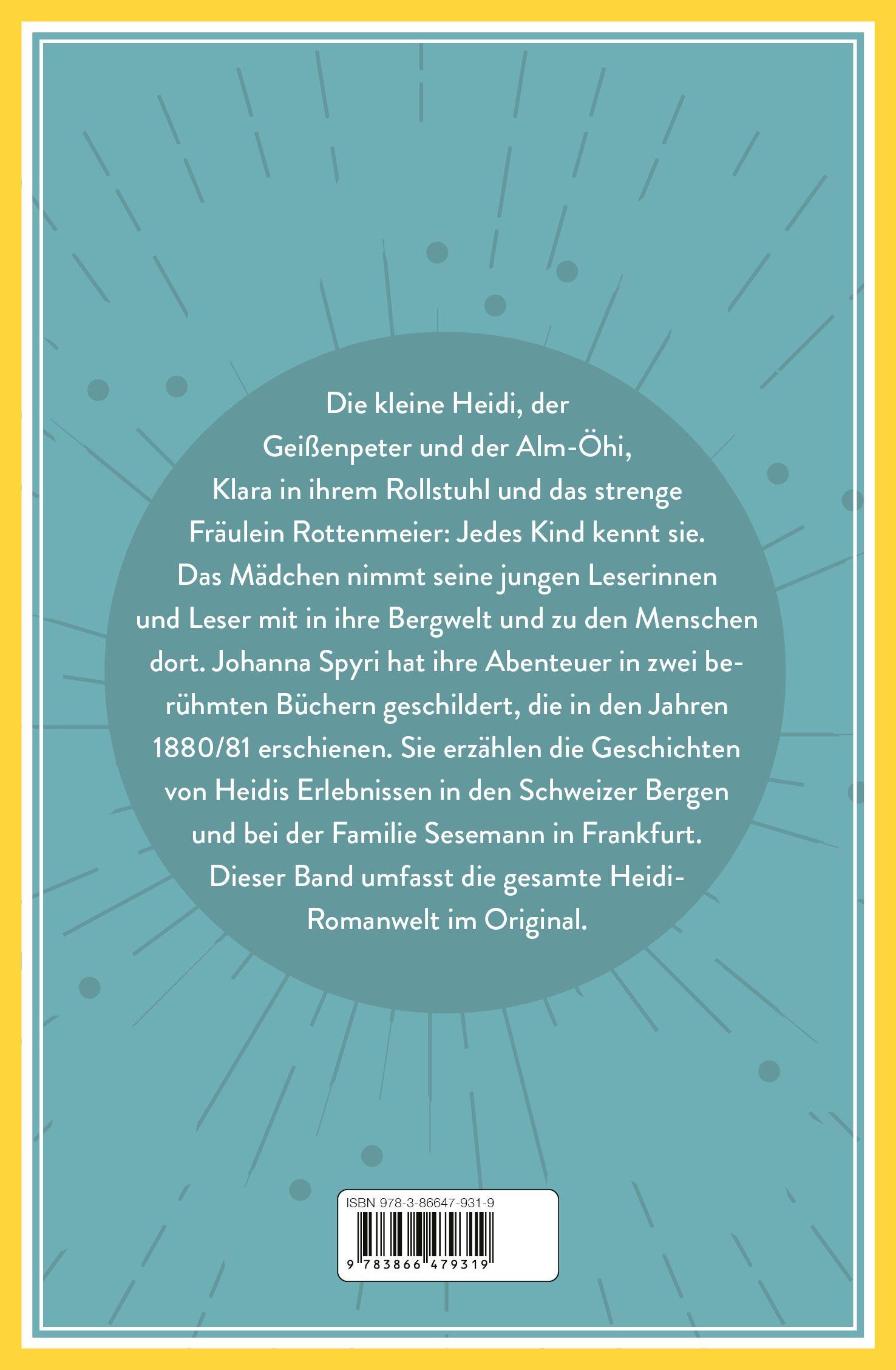 Beispielinhalt (Bild) Heidi - Vollständige Ausgabe. Erster und zweiter Teil.