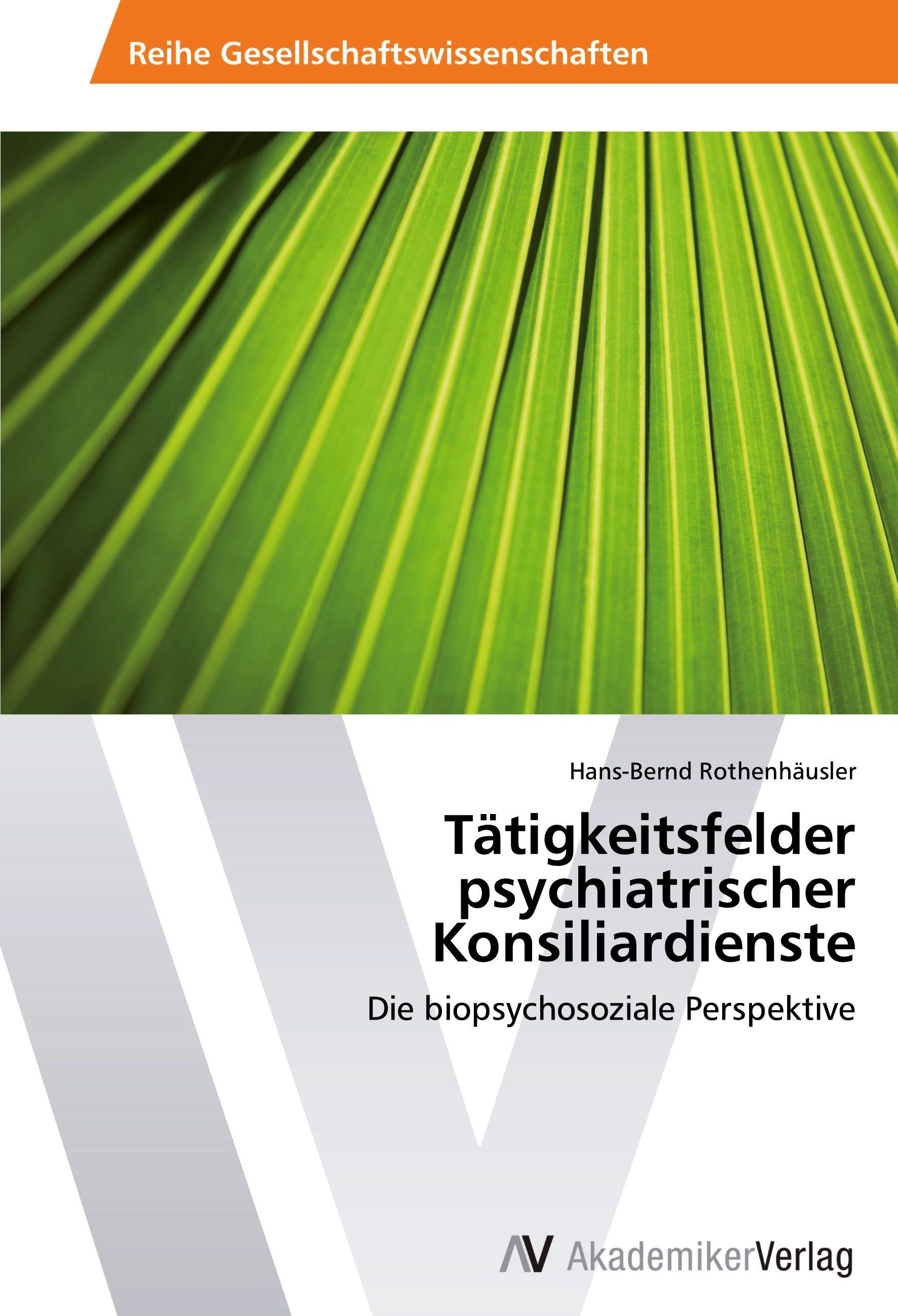 Vorderes Coverbild Tätigkeitsfelder psychiatrischer Konsiliardienste
