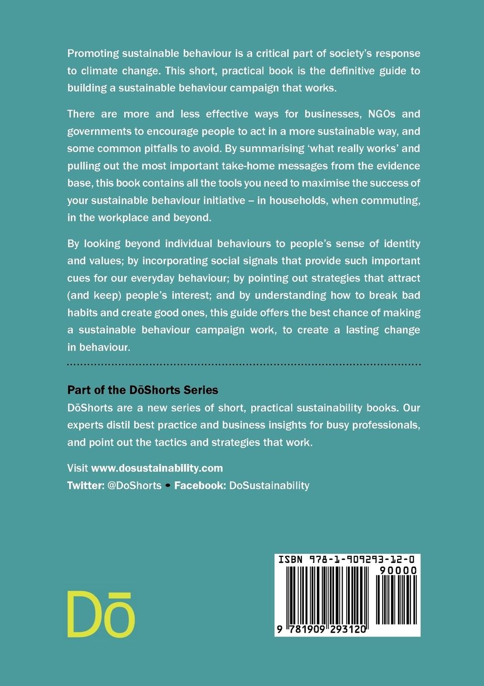 Rückseitencover Promoting Sustainable Behaviour