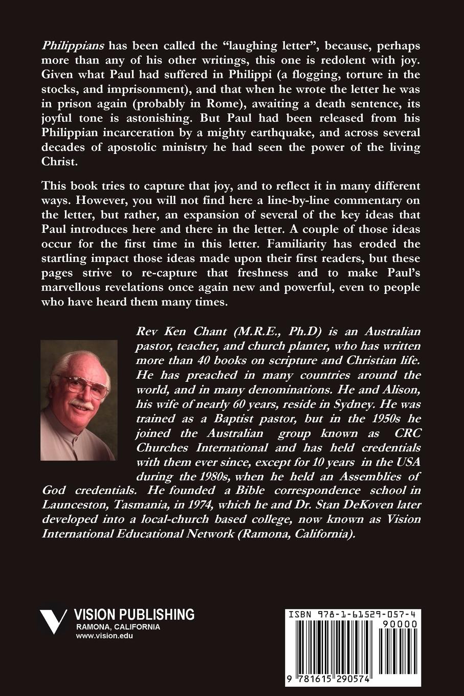 Rückseitencover Treasures of Paul Philippians