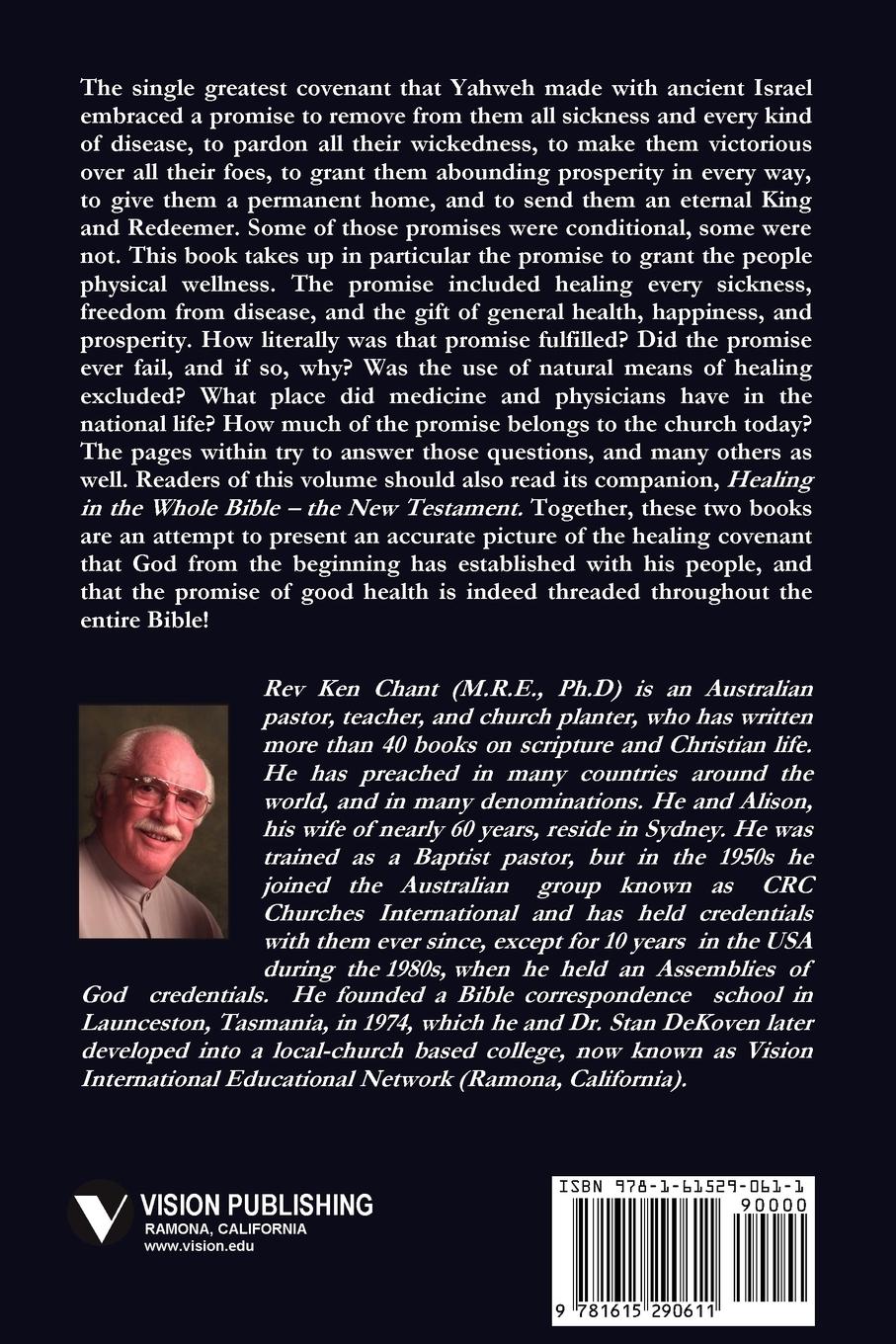 Rückseitencover Healing in the Whole Bible -- The Old Testament