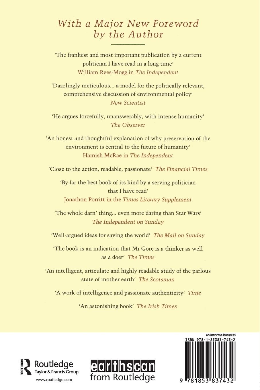 Rückseitencover Earth in the Balance