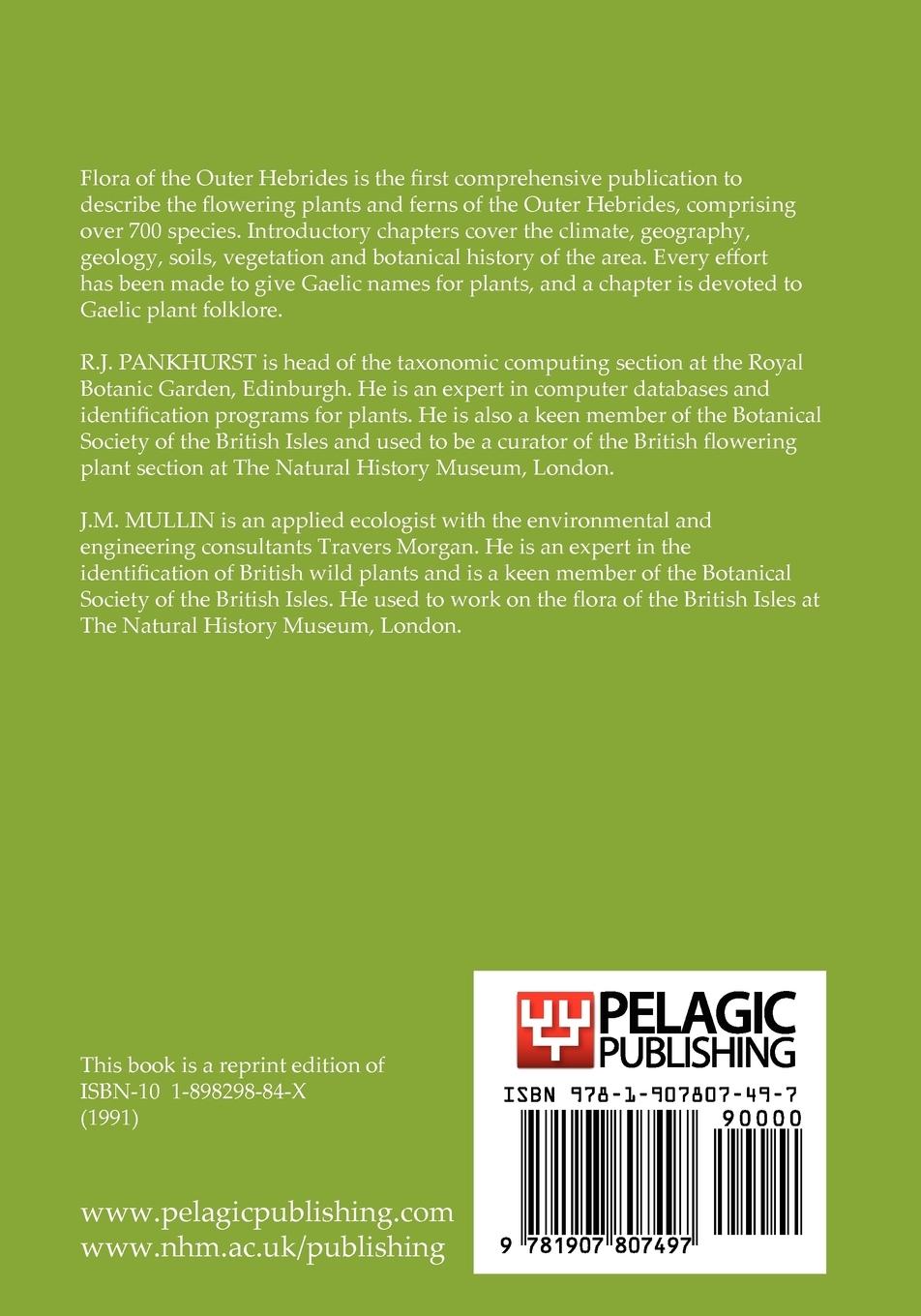 Rückseitencover Flora of the Outer Hebrides