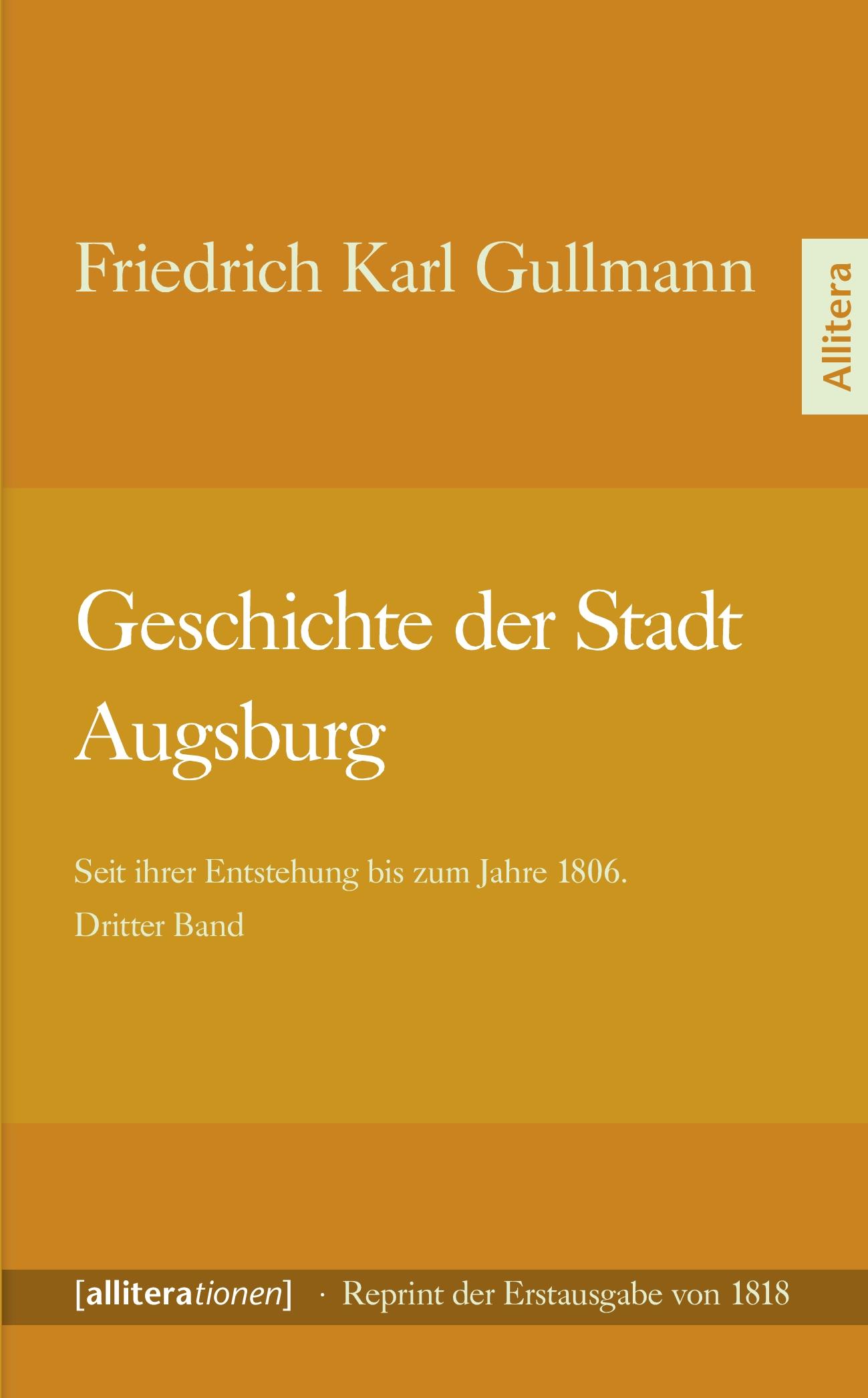 Vorderes Coverbild Geschichte der Stadt Augsburg
