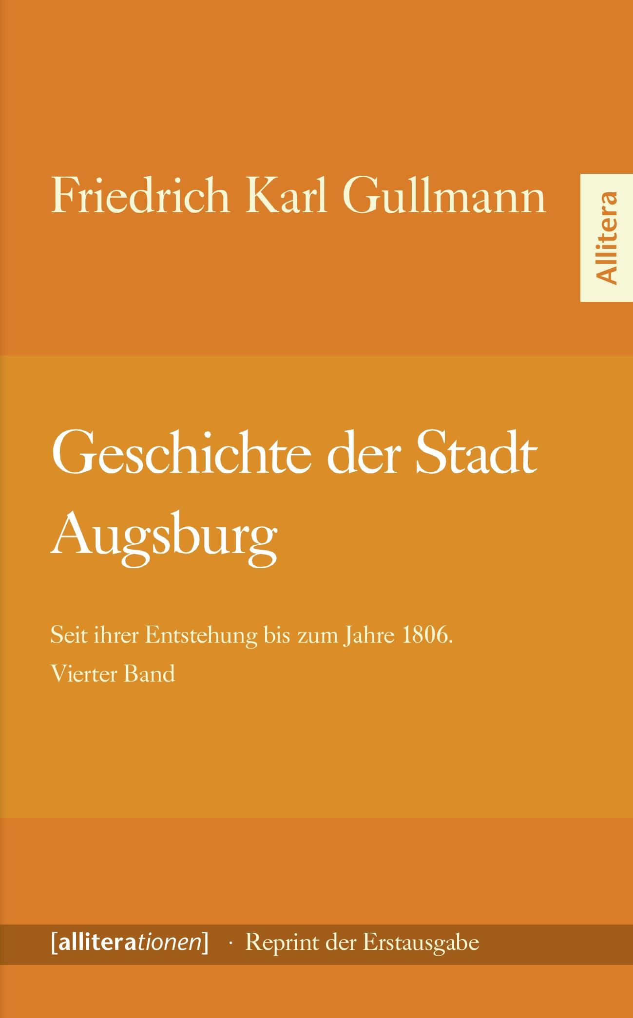 Vorderes Coverbild Geschichte der Stadt Augsburg