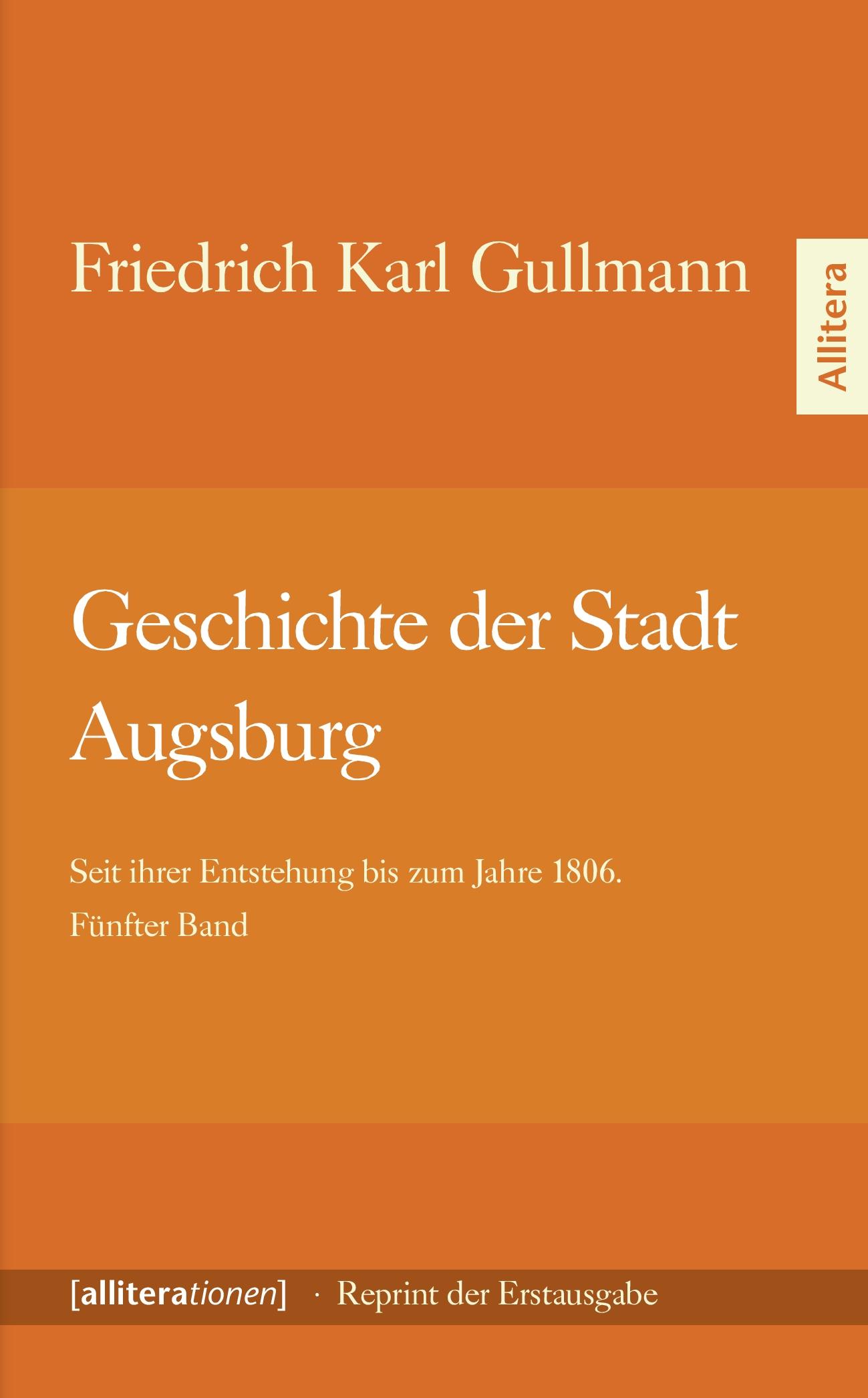 Vorderes Coverbild Geschichte der Stadt Augsburg