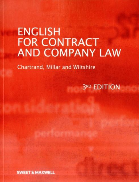 Vorderes Coverbild English for Contract & Company Law