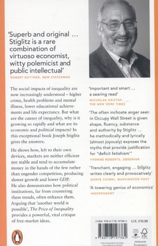 Rückseitencover The Price of Inequality