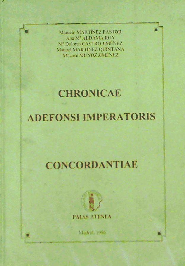 Vorderes Coverbild Concordantie Chronicae Adefonsi Imperatoris