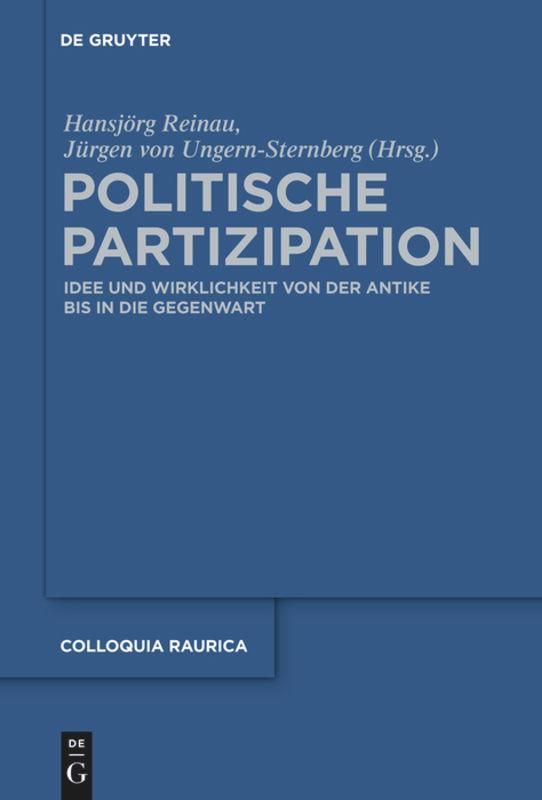 Vorderes Coverbild Politische Partizipation