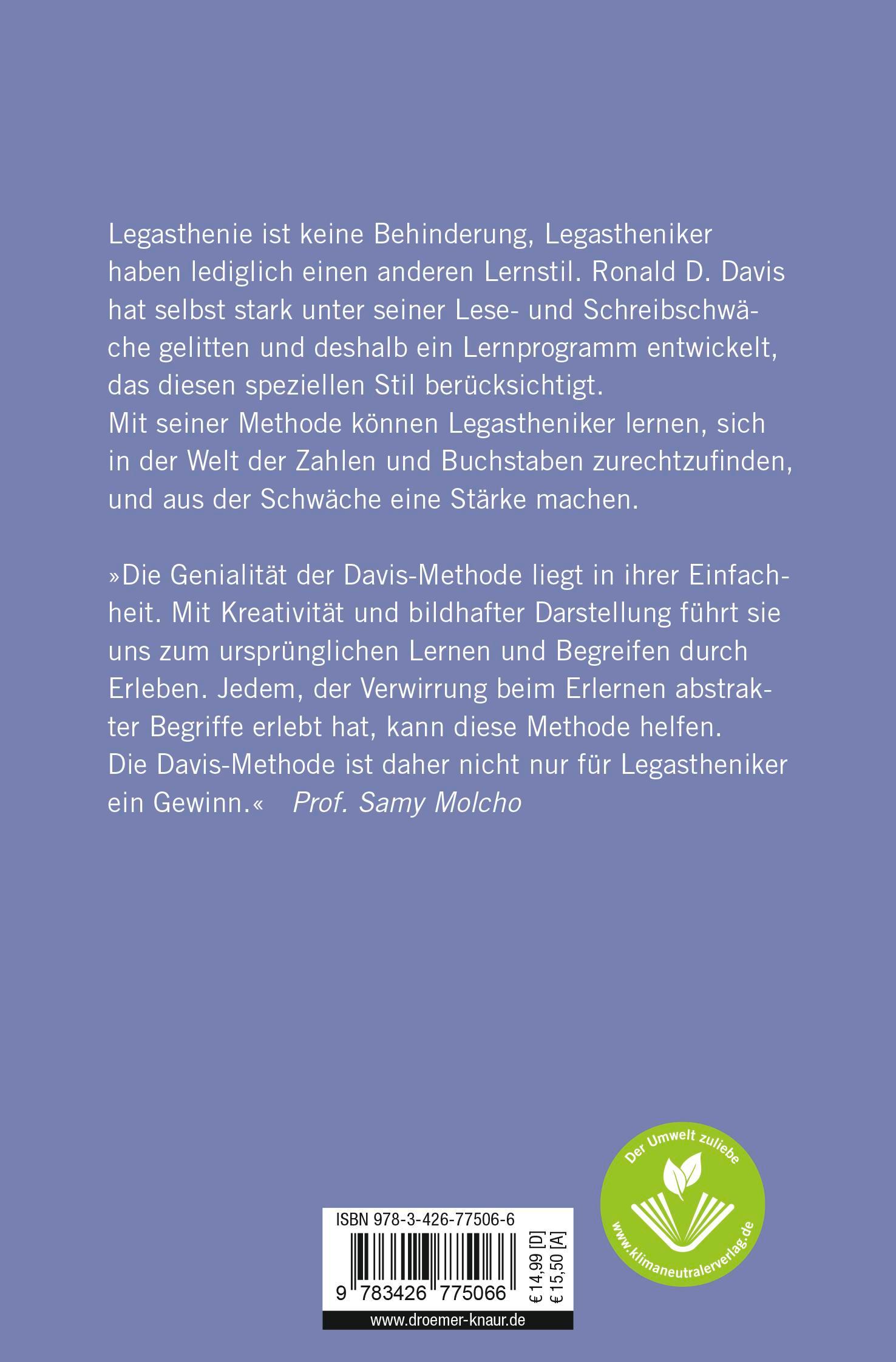 Rückseitencover Legasthenie als Talentsignal