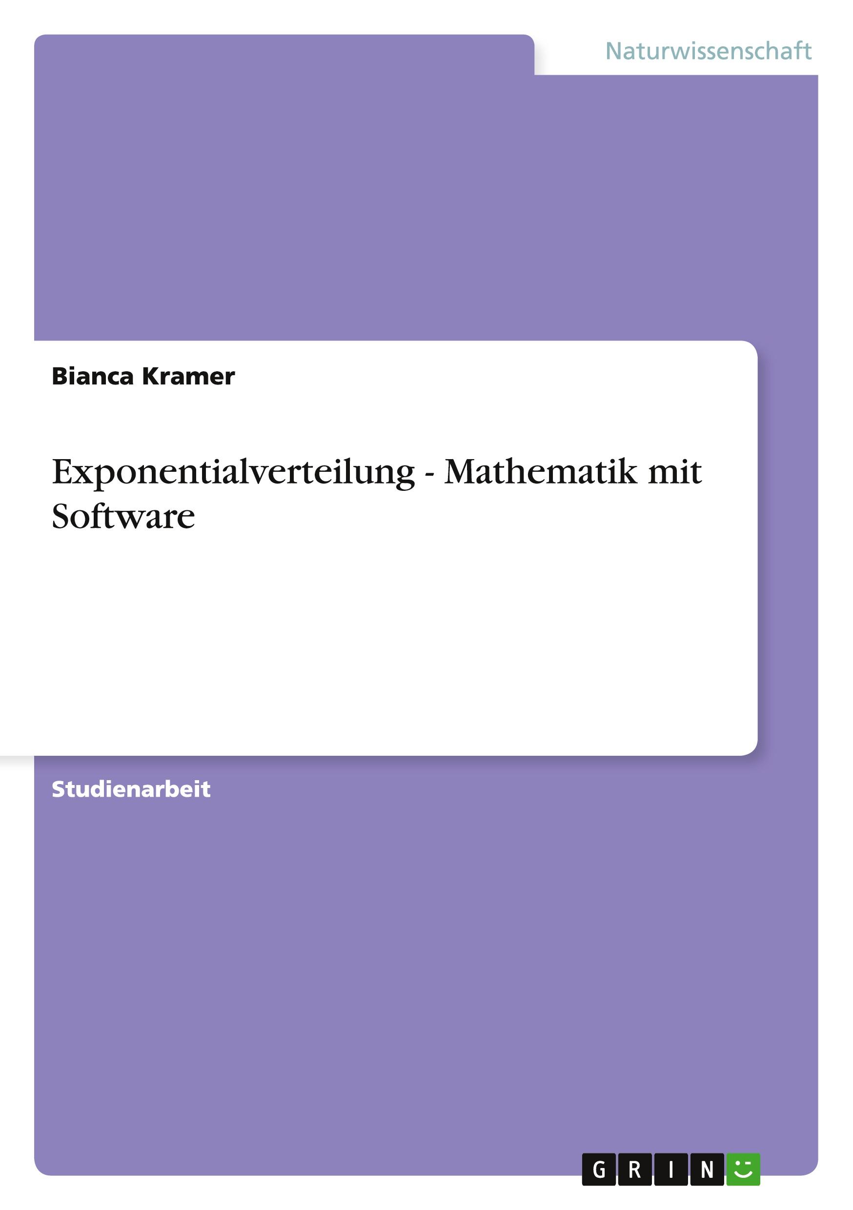 Vorderes Coverbild Exponentialverteilung - Mathematik mit Software