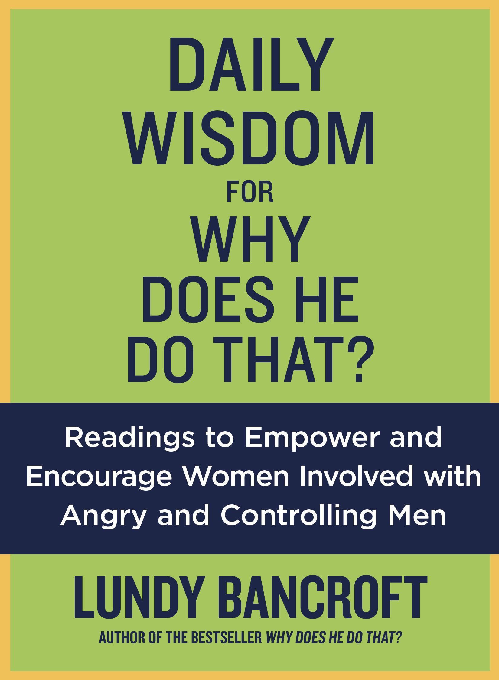 Vorderes Coverbild Daily Wisdom for Why Does He Do That?
