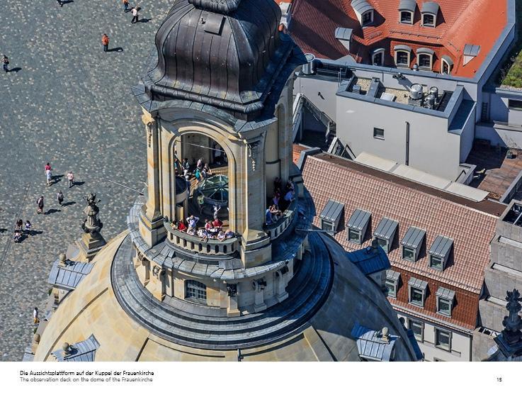 Beispielinhalt (Bild) Dresden von oben - Tag und Nacht
