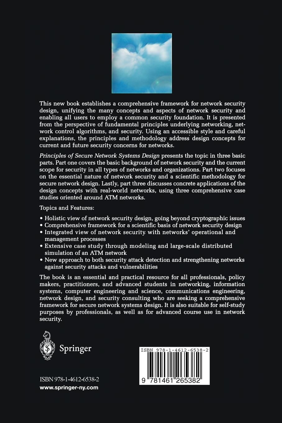 Rückseitencover Principles of Secure Network Systems Design