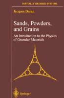 Vorderes Coverbild Sands, Powders, and Grains
