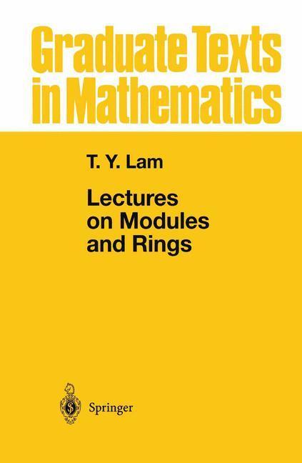 Beispielinhalt (Bild) Lectures on Modules and Rings