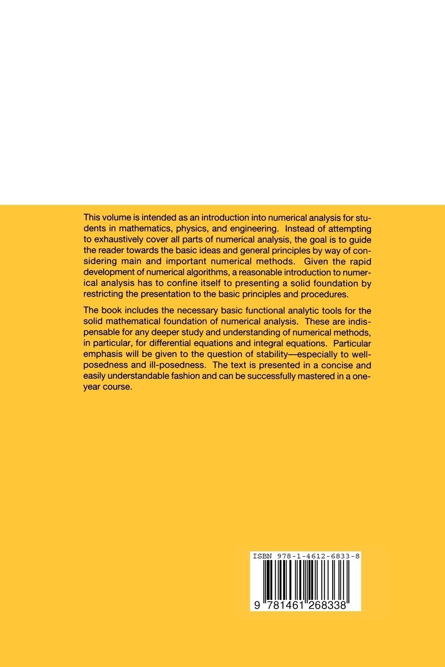 Rückseitencover Numerical Analysis