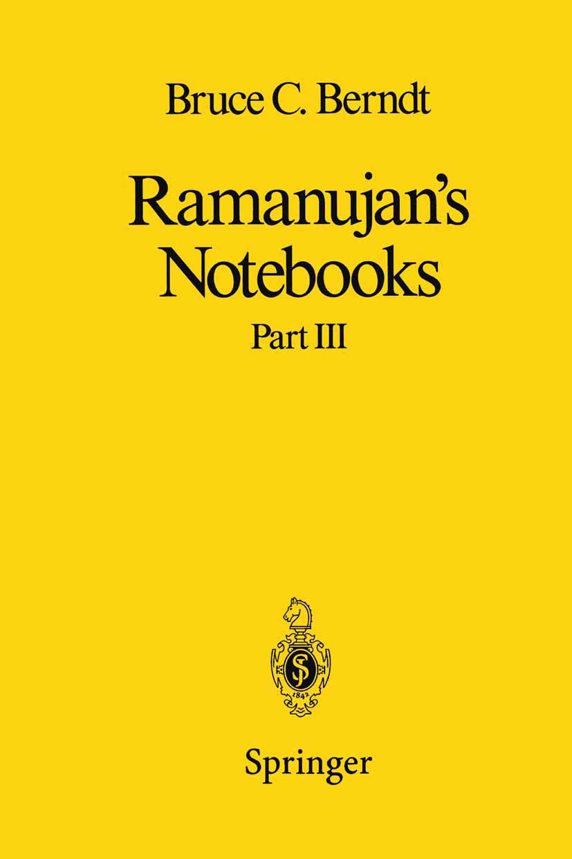 Vorderes Coverbild Ramanujan's Notebooks