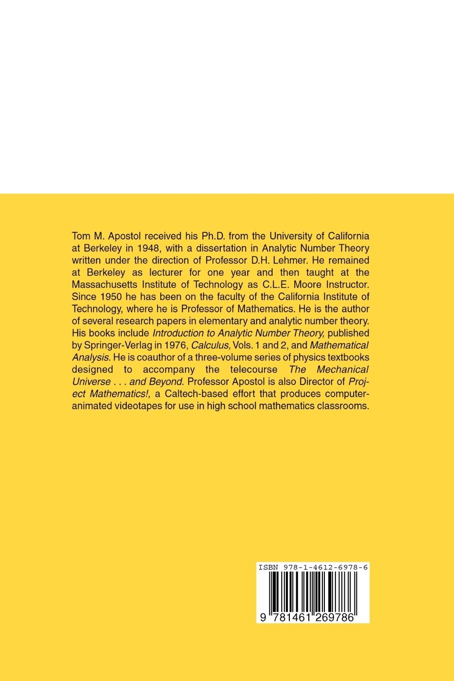Rückseitencover Modular Functions and Dirichlet Series in Number Theory