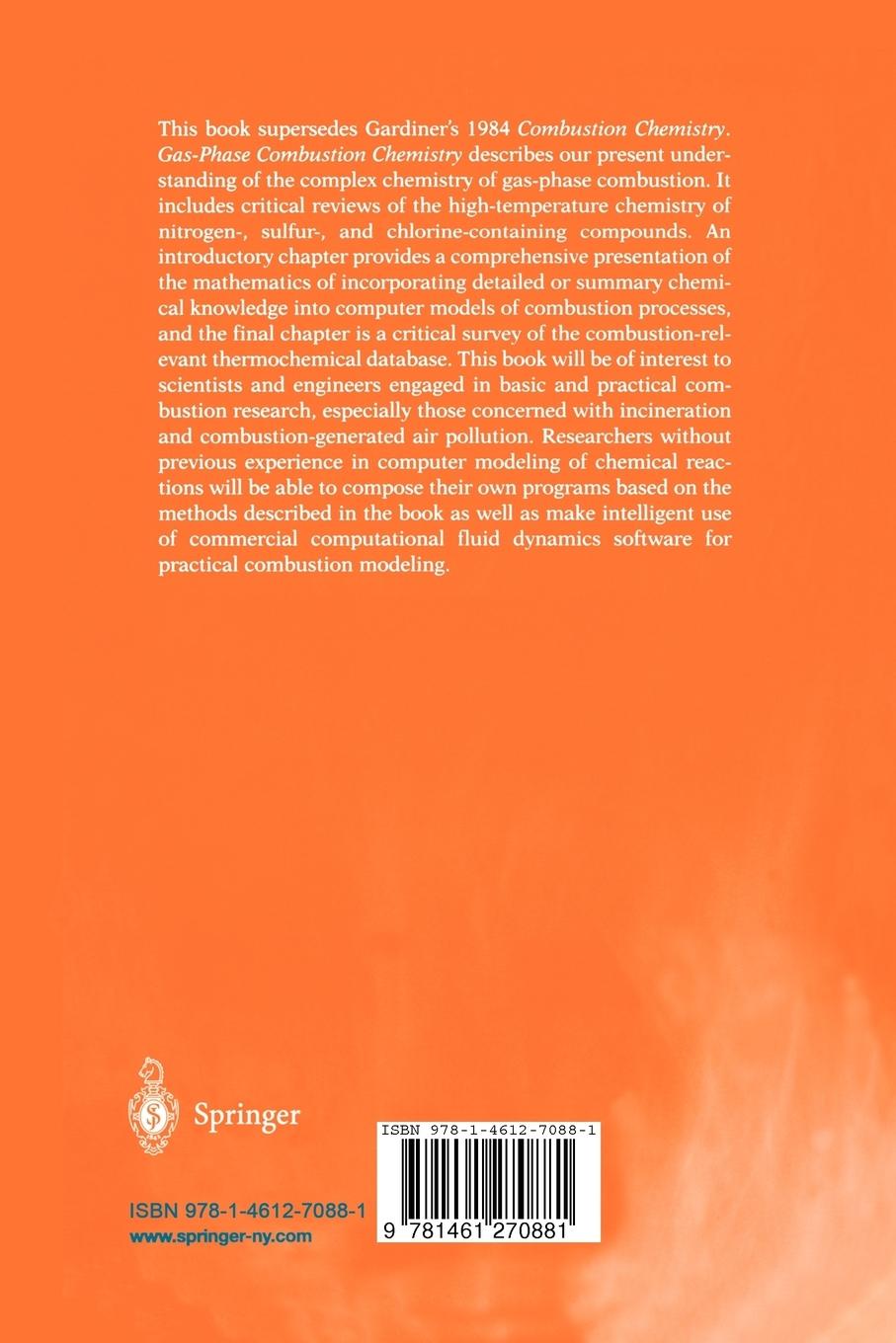 Rückseitencover Gas-Phase Combustion Chemistry